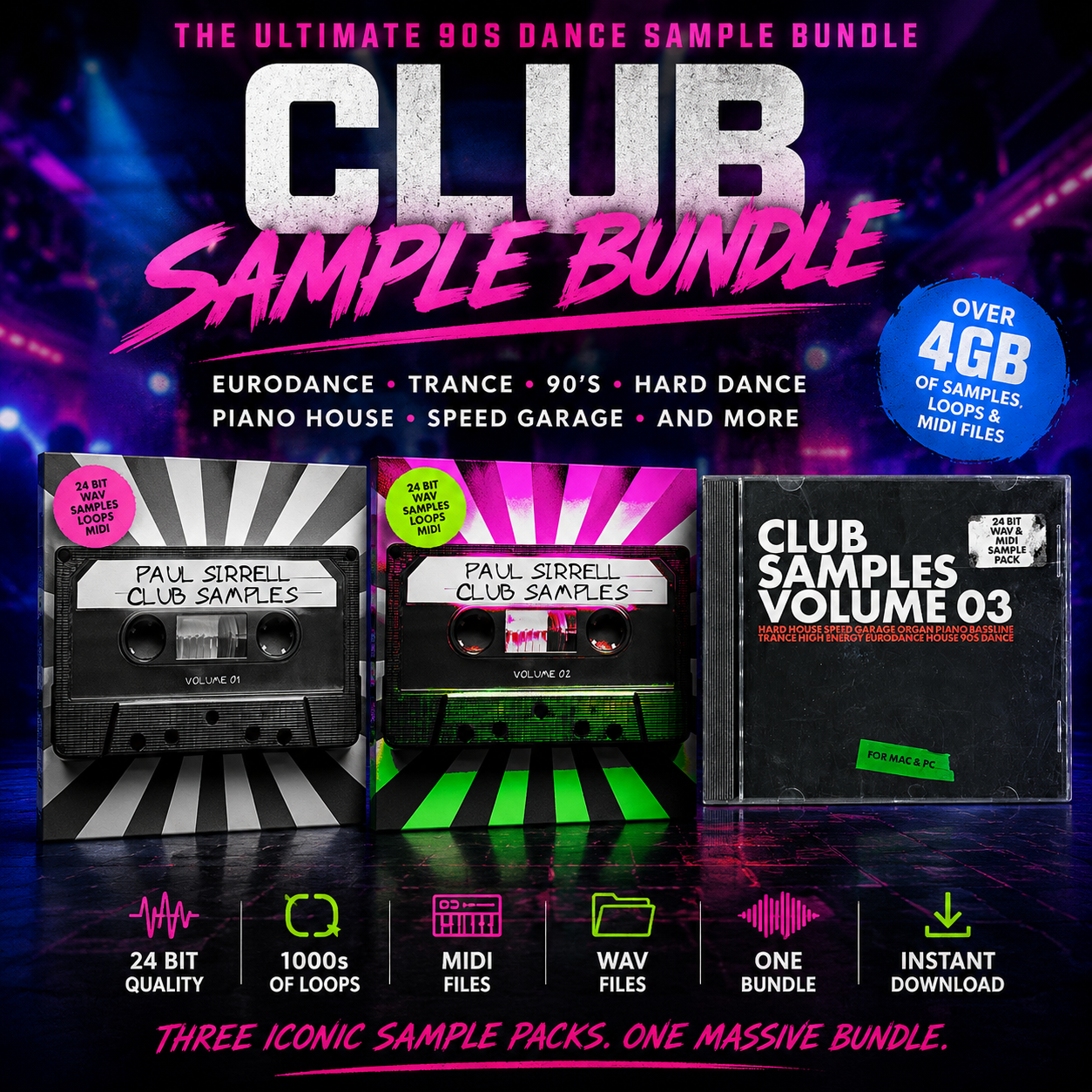 Paul Sirrell Club Samples 1-3 Bundle