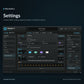 MeloGen 2 Settings for MIDI output layer and channel, playback and theme colours